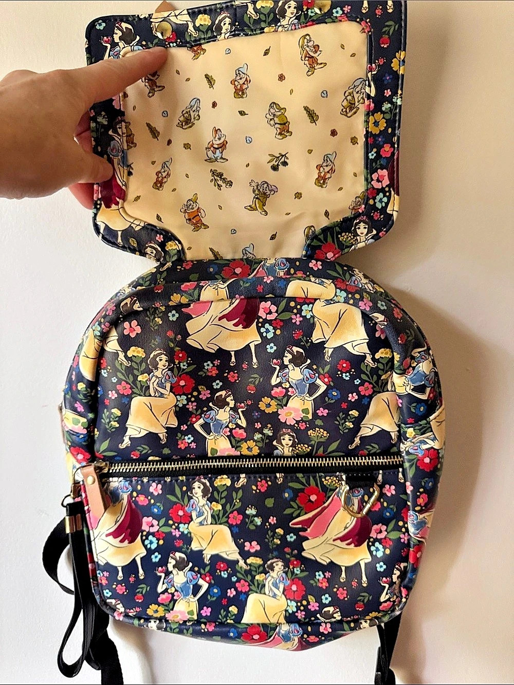 Disney Baby Floral Backpack in Black - Picture 2 of 7